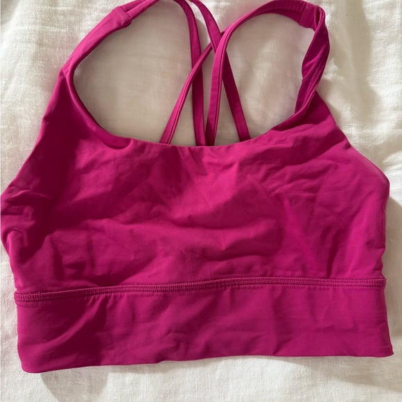 Lululemon Energy Bra Long Line – Medium Support B-D Cup – Ripened Raspberry - Picture 4 of 4